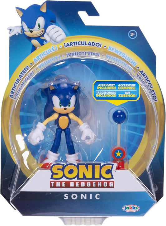 Sonic the Hedgehog 4-inch Sonic Action Figure with Blue Checkpoint Accessory. Ages 3+