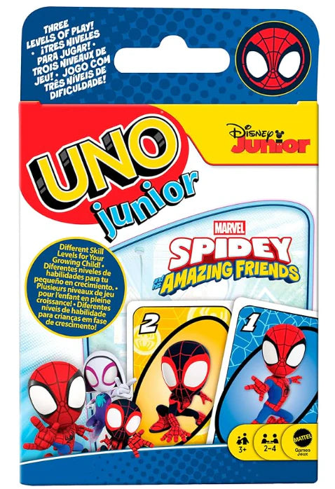 UNO Junior Marvel Spidey And His Amazing Friends Play Card