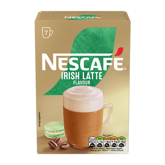 Nescafe irish latte flavored instant coffee