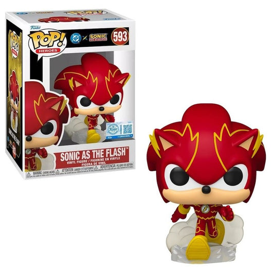 Funko Pop! Justice League & Sonic- Sonic As Flash