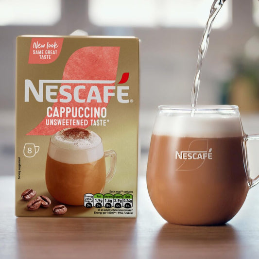 Nescafe cappuccino unsweetened taste instant coffee
