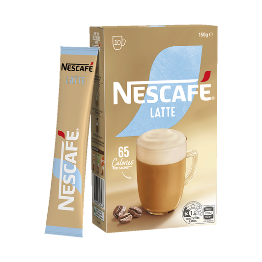 Nescafe latte flavored instant coffee