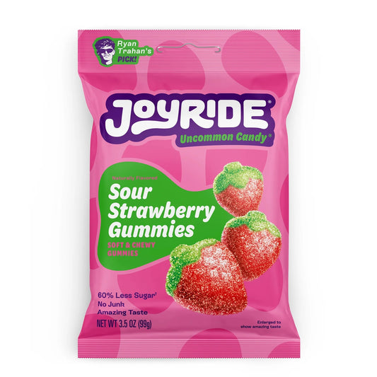 Joyride uncommon candy sour strawberry gummies