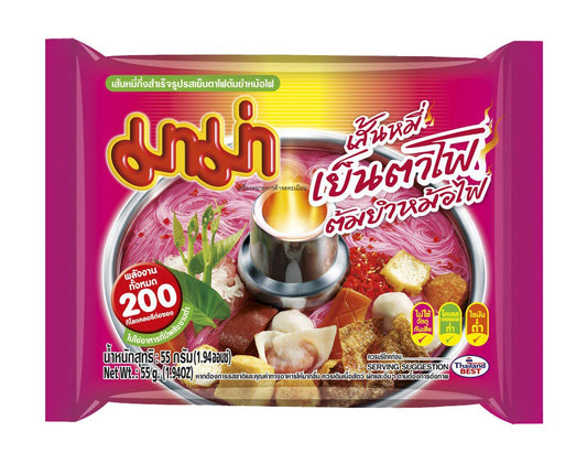Mama instant rice vermicelli yentafo tom yum mohai Flavour 55g
