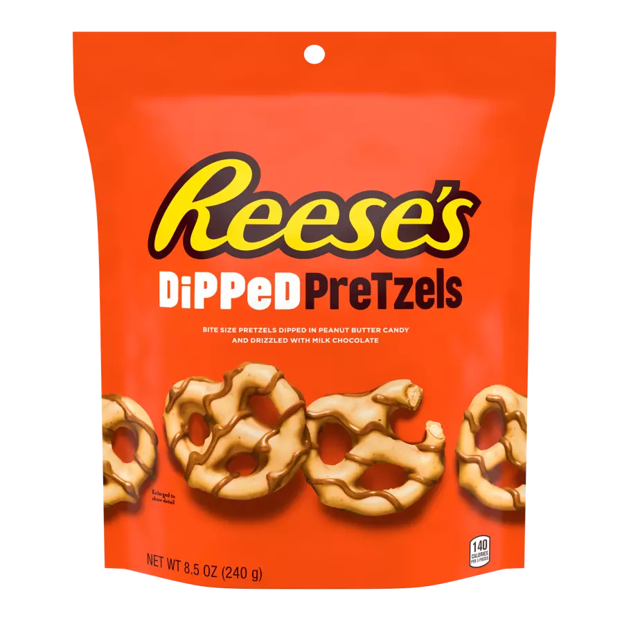 Reeses dipped pretzels