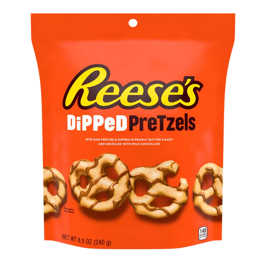 Reeses dipped pretzels