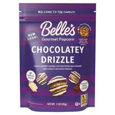 Bellas gourmet kettle popcorn chocolatey drizzle flavor فشار بيلا الفاخر بنكهة الشوكولاتة