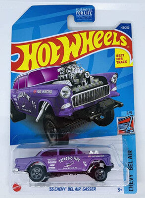 Hot Wheels 2021 '55 Chevy Bel Air Gasser Triassic-Five Purple