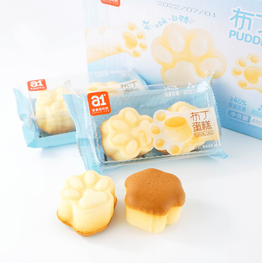 Aji kitty Paw blue pudding cake