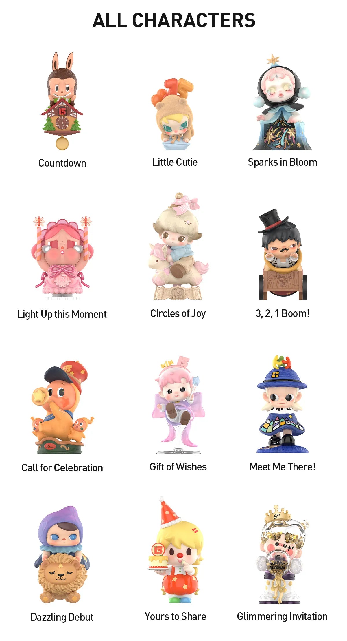 Pop mart Celebrating the Moment 15th Anniversary Series Figures blind box