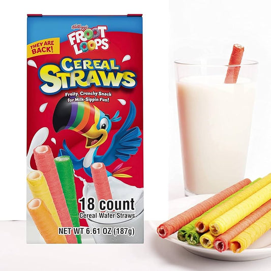 Kellogg's froot loops cereal straws