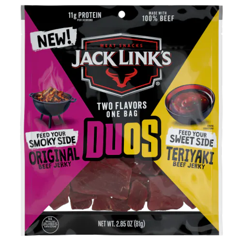 Jack Links duos original and teriyaki Beef Jerky