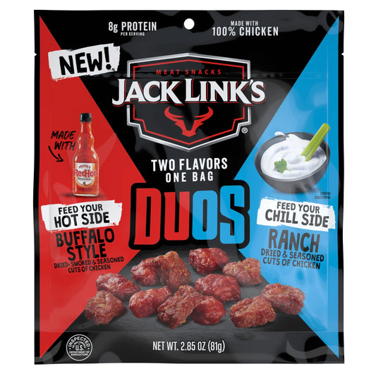 Jack Links duos buffalo style and ranch chicken tinder bites