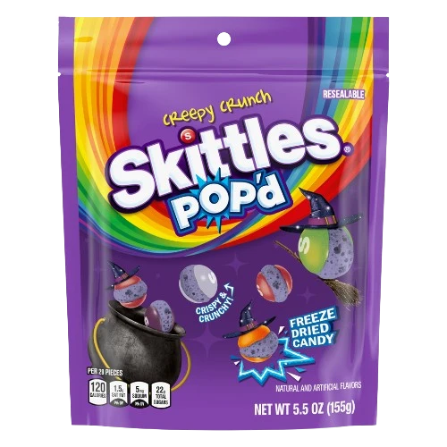 Skittles Pop'd Creepy Crunch Freeze Dried 5.5 oz.