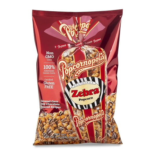 Popcornopolis Zebra Popcorn