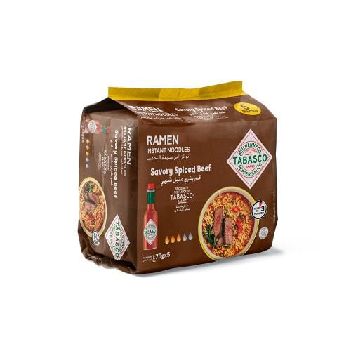 Tabasco ramen noodles savory spiced beef 1 piece