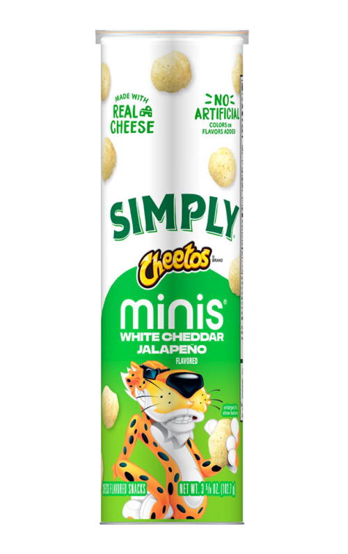 Cheetos simply minis white cheddar jalapeno flavor