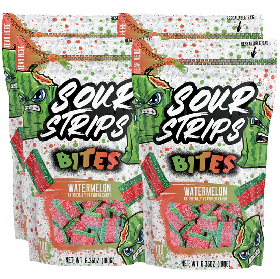 Sour strips bites watermelon