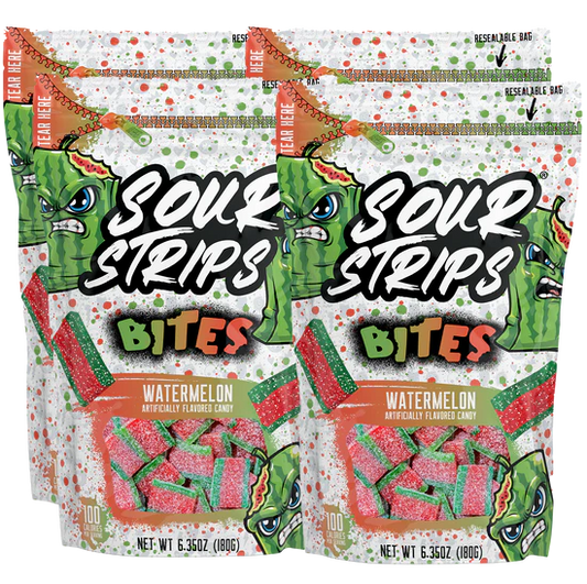 Sour strips bites watermelon