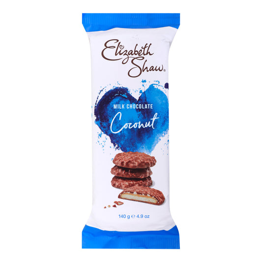 Elizabeth shaw milk chocolate cocconut 140g