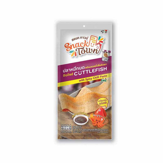 Snack town rolled cuttle fish with spicy chilli paste