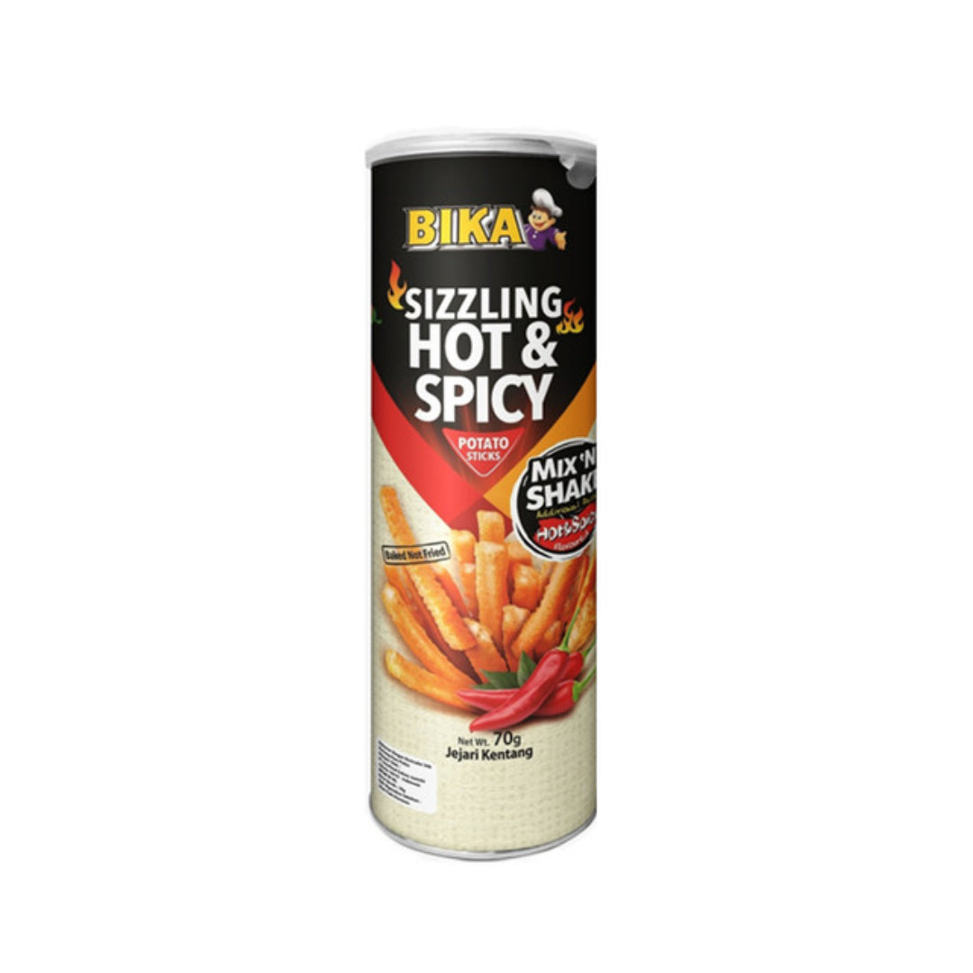 Bika mix and shake sizzling hot and spicy potato sticks