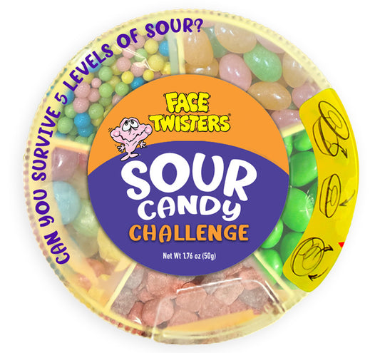 Face twister sour candy challange