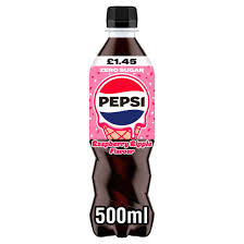 Pepsi Raspberry Ripple Flavour Zero Sugar 500ml