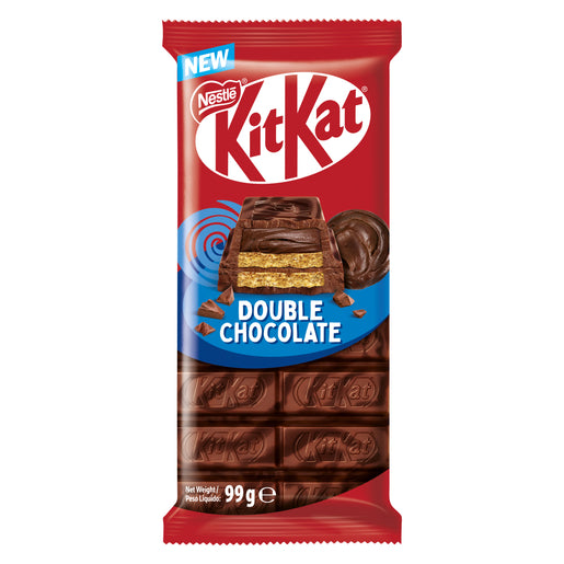 Nestle kitkat double chocolate sharing block 99g قالب شوكولاتة كيت كات مزدوج من نستله، 99 غرام