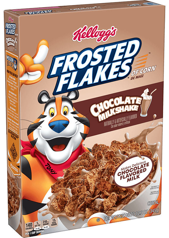 Kellogg's frosted flakes chocolate milkshake