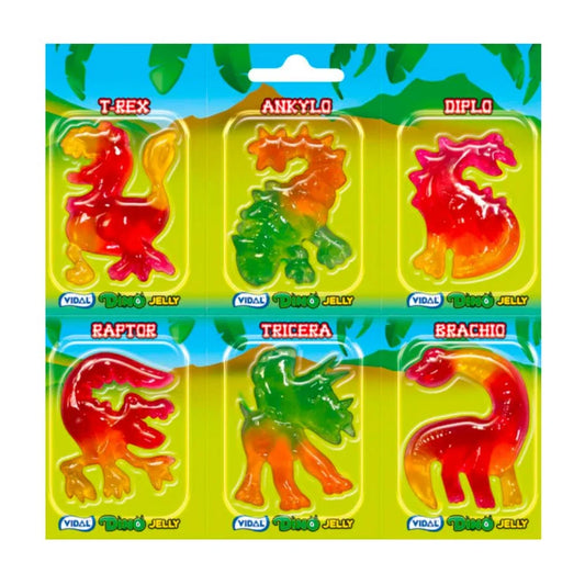 Vidal Jelly Sweets Dino Jelly 11g 66g Fun Gummy Candy