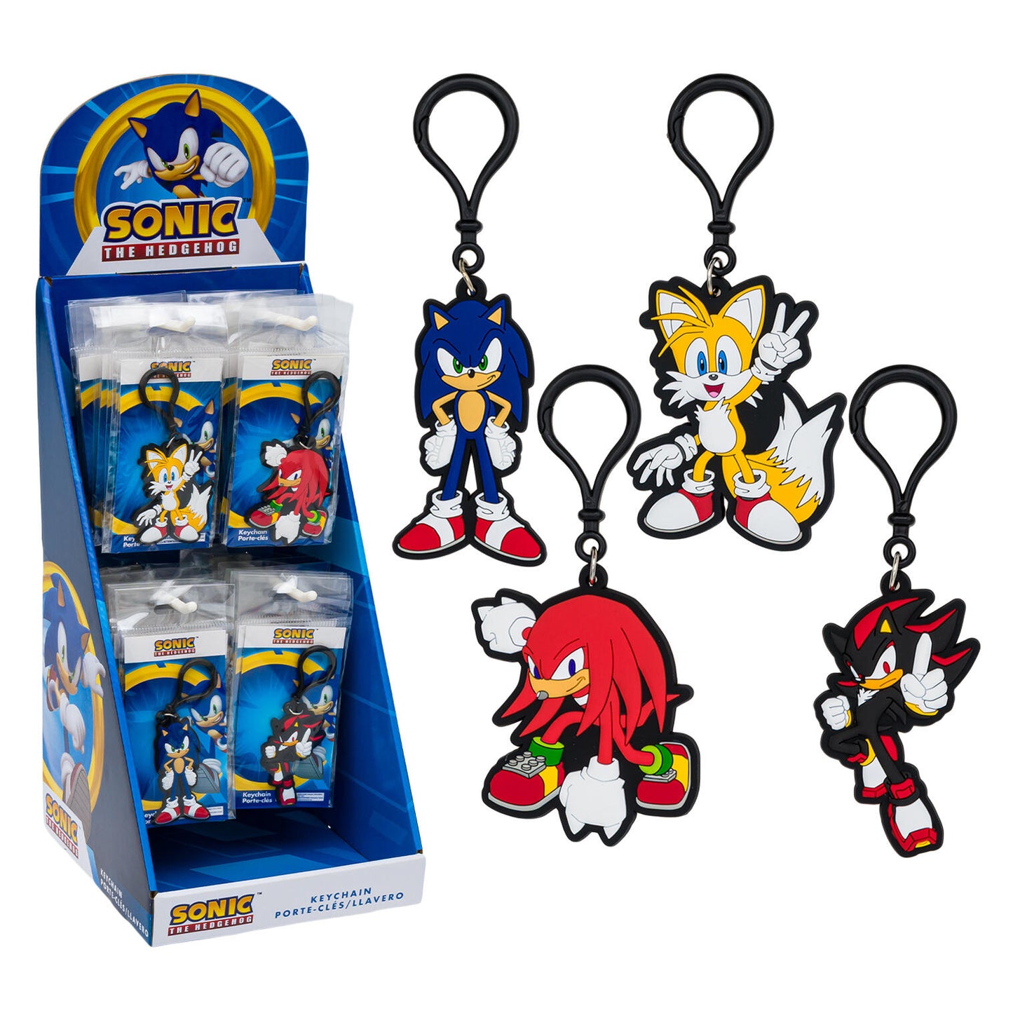 Sonic the Hedgehog Keychain Display