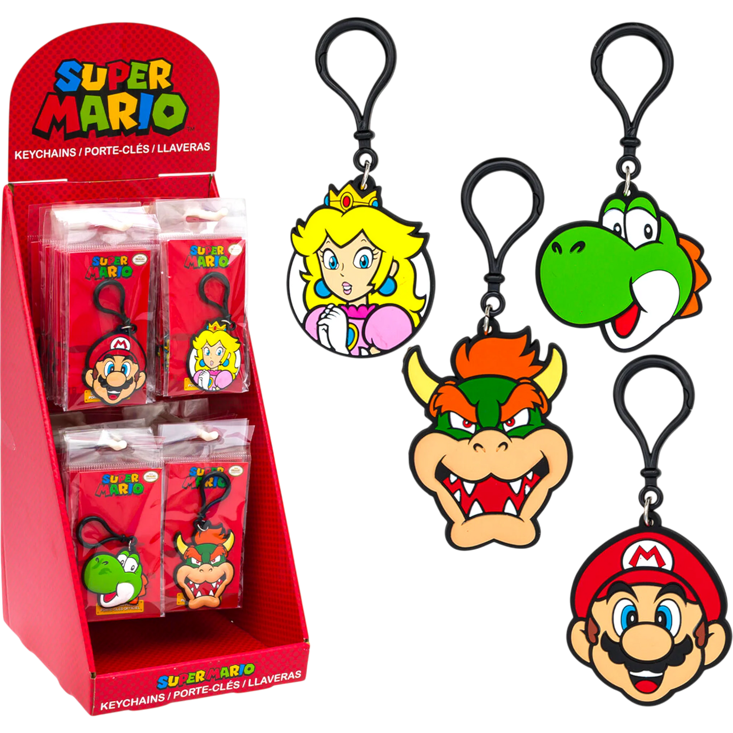 Super Mario Bros. Keychain Display
