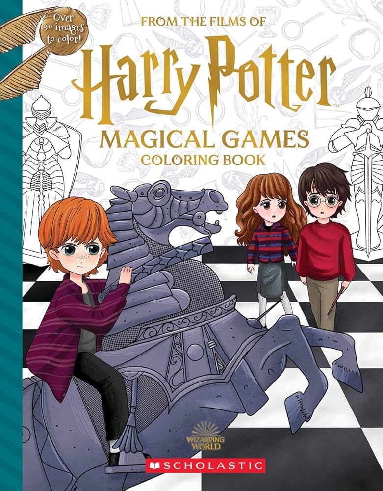 Harry potter magical games coloring book