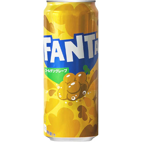 Fanta golden grape big can 500ml japan 🇯🇵 فانتا عنب علبة كبيرة ٥٠٠ مل اليابان