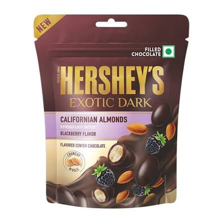 HERSHEY's Exotic Dark Californian Almonds Blackberry Flavor 30 Grams