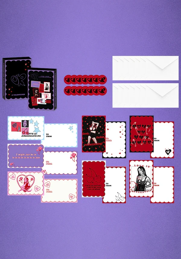 Olivia Rodrigo box of GUTS valentines