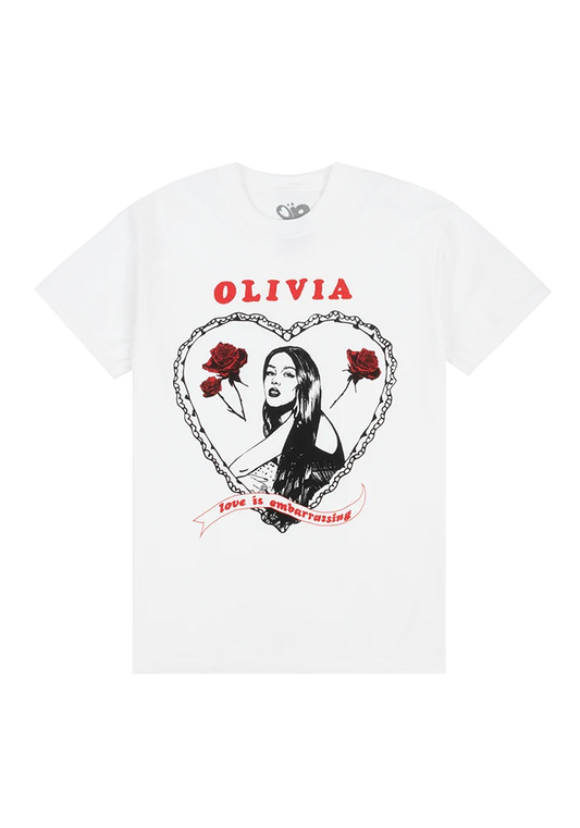 Olivia Rodrigo love is embarrassing t-shirt