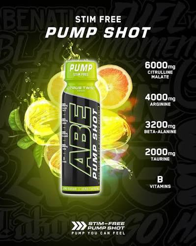 ABE pump shot citrus twist