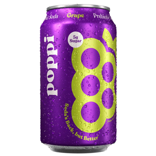 Poppi soda grape 355 ml