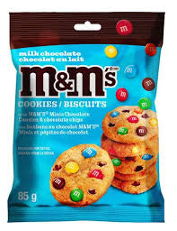 M&M's milk chocolate Minis Cookies bag 85g