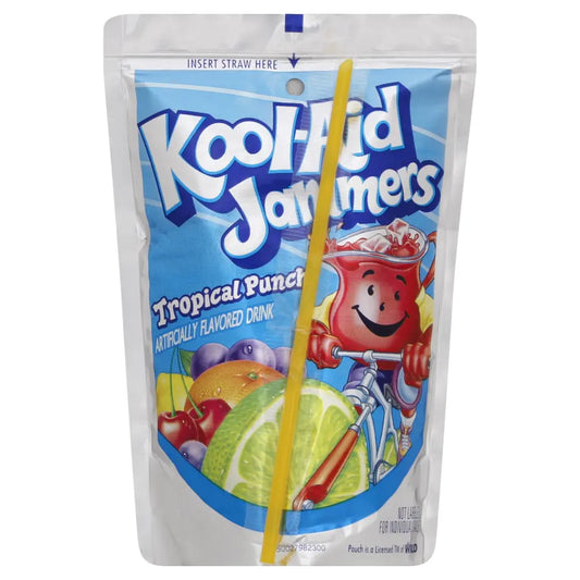 Kool aid jammers flavored water tropical punch
