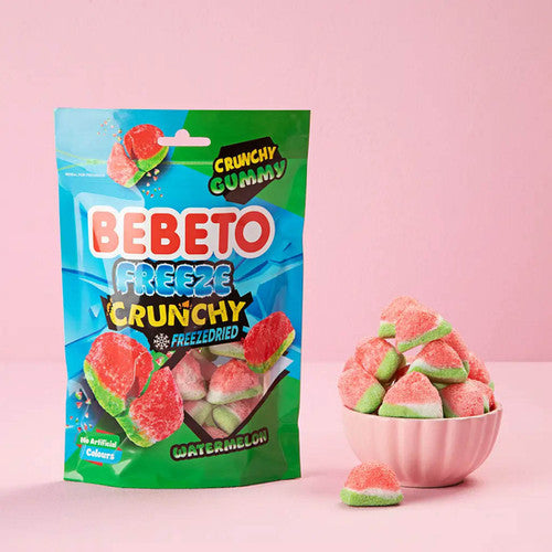 Bebeto freeze crunchy watermelon gummies freeze dried