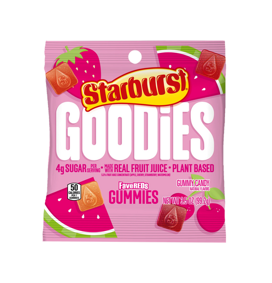 Starburst gummies goodies fave reds