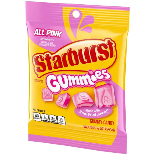 Starburst gummies all pink bag