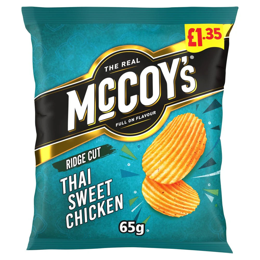 McCoy's Ridge Cut Sharing Crisps thai sweet chicken