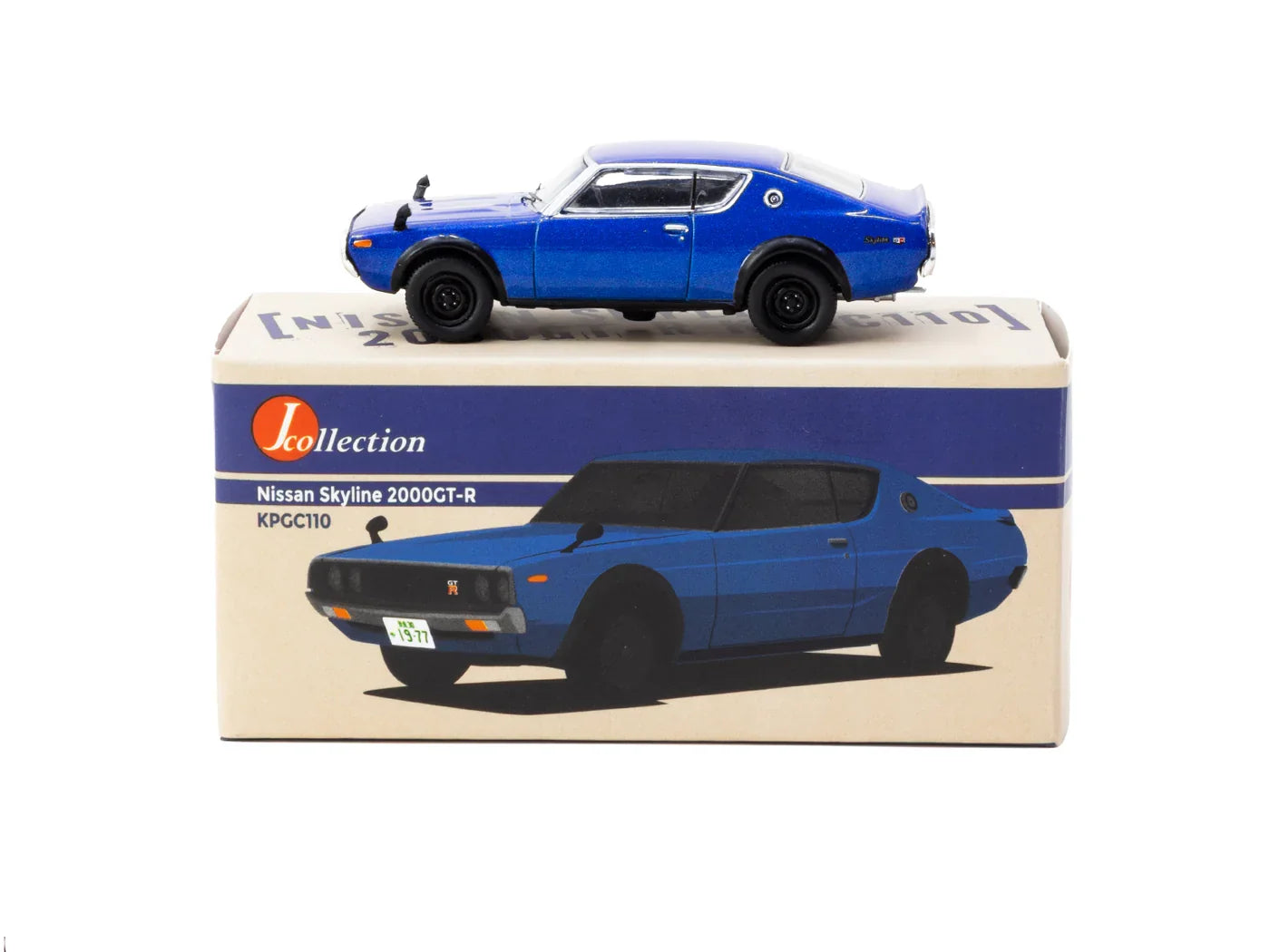 Tarmac Works x J Collection Nissan Skyline 2000 GT-R KPGC110 Blue