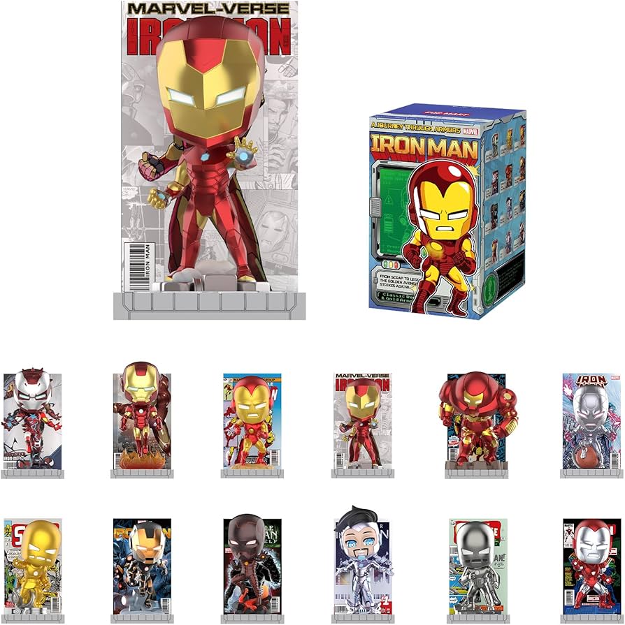 Pop mart a journey through armors ironman original blind box