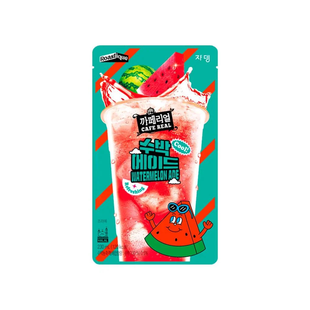 Cafe real watermelon ade Korean drink