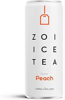 Zoi ice tea peach شاي زوي المثلج بنكهة الخوخ